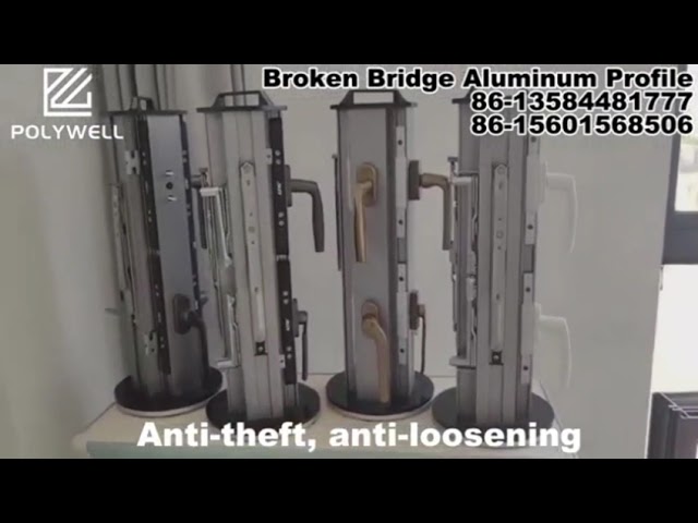 Buena sistema de aluminio roto rigidez de alta resistencia nacional comercial Windows del puente y puertas