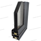 Energy Saving Aluminum Sliding System Window 70mm Heat Insulation Strip
